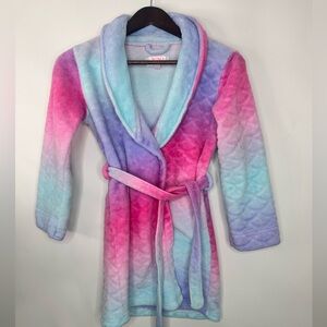 XOXO girl Mermaid Print plush belted Robe size 7/8